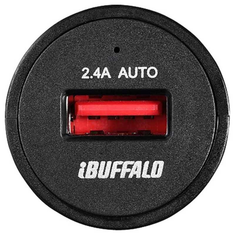 BUFFALO BUFFALO タブレット スマートフォン対応 DC - USB充電器 2.4A BSMPS2401P1BKブラック BSMPS2401P1BKブラック