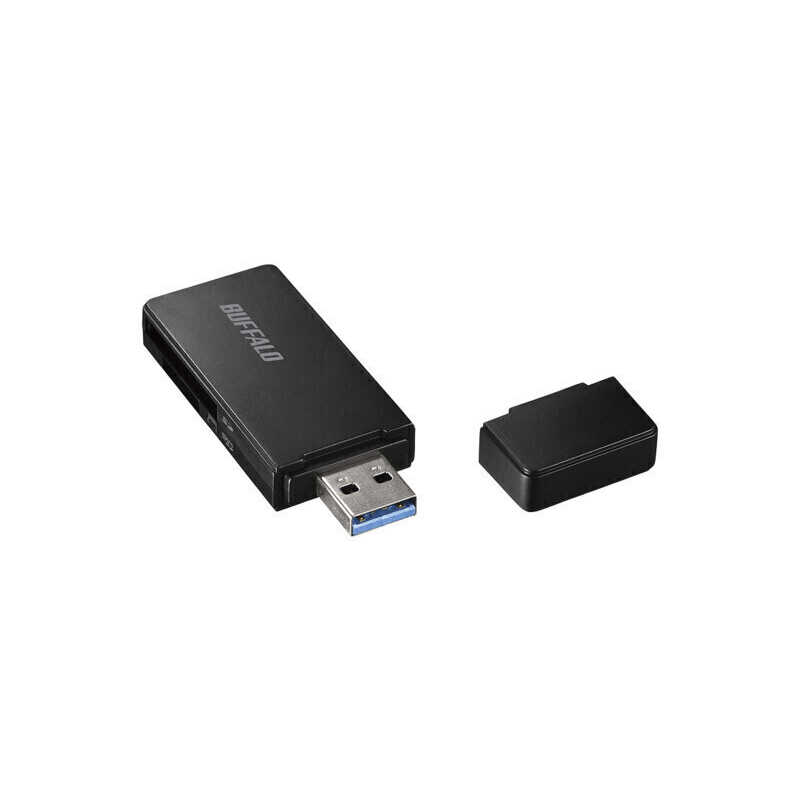 BUFFALO BUFFALO カードリーダー microSD/SDカード専用 ブラック (USB3.0/2.0) BSCR27U3BK BSCR27U3BK