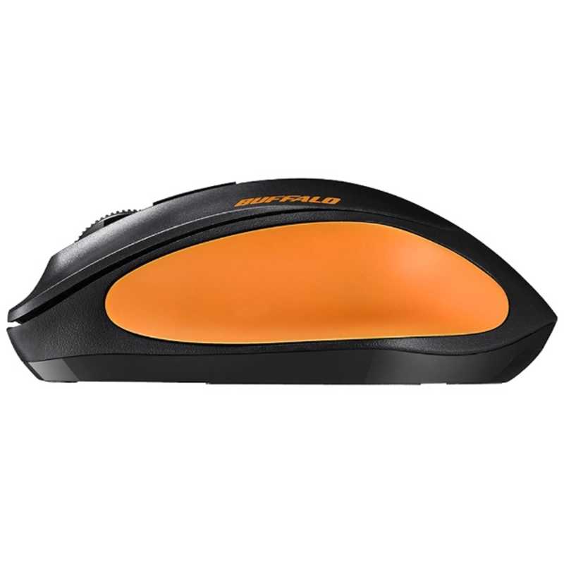 BUFFALO BUFFALO Premium Fitマウス 無線/BlueLED光学式/静音/3ボタン/Mサイズ BSMBW300MOR オレンジ BSMBW300MOR オレンジ