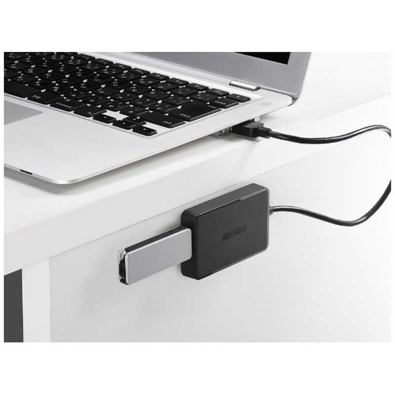 BUFFALO BUFFALO USB3.0ハブ[4ポート･バスパワー･Mac/Win] マグネット付 ブラック BSH4U300U3BK BSH4U300U3BK