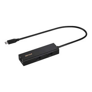 BUFFALO Gigaб USB-C³ LANץϥ ֥å ΥХѥ /3ݡ /USB 3.2 Gen2б LUD-U3-CU101BK