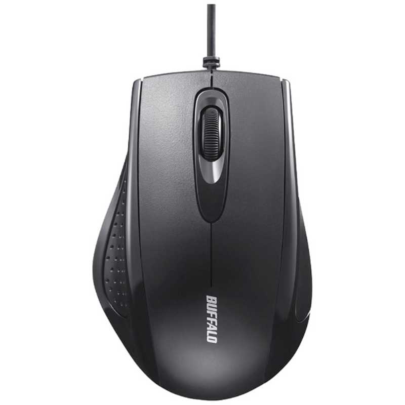 BUFFALO BUFFALO マウス [IR LED /有線 /3ボタン /USB] ブラック BSMRU050BK ブラック BSMRU050BK ブラック
