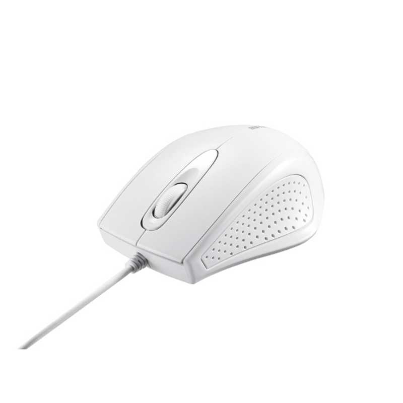 BUFFALO BUFFALO 有線IR LED式マウス[USB 1.25m･Mac/Win](3ボタン) BSMRU050WH ホワイト BSMRU050WH ホワイト