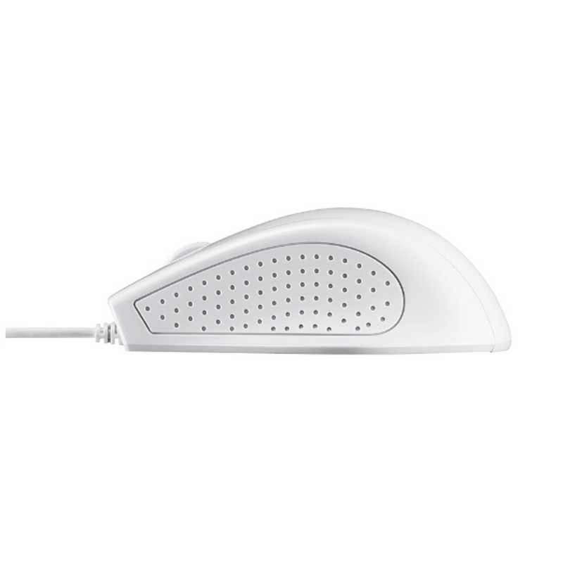 BUFFALO BUFFALO 有線IR LED式マウス[USB 1.25m･Mac/Win](3ボタン) BSMRU050WH ホワイト BSMRU050WH ホワイト