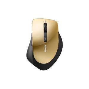 BUFFALO マウス [BlueLED /無線(ワイヤレス) /5ボタン /USB] シャンパンゴールド BSMBW328SG シャンパンゴ－ルド
