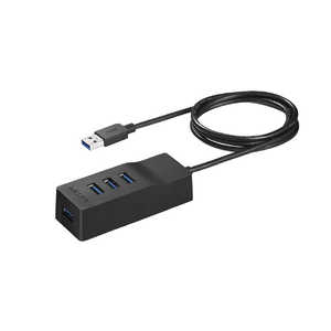 BUFFALO USB3.0上挿し4ポートセルフパワーハブブラック BSH4A110U3BK