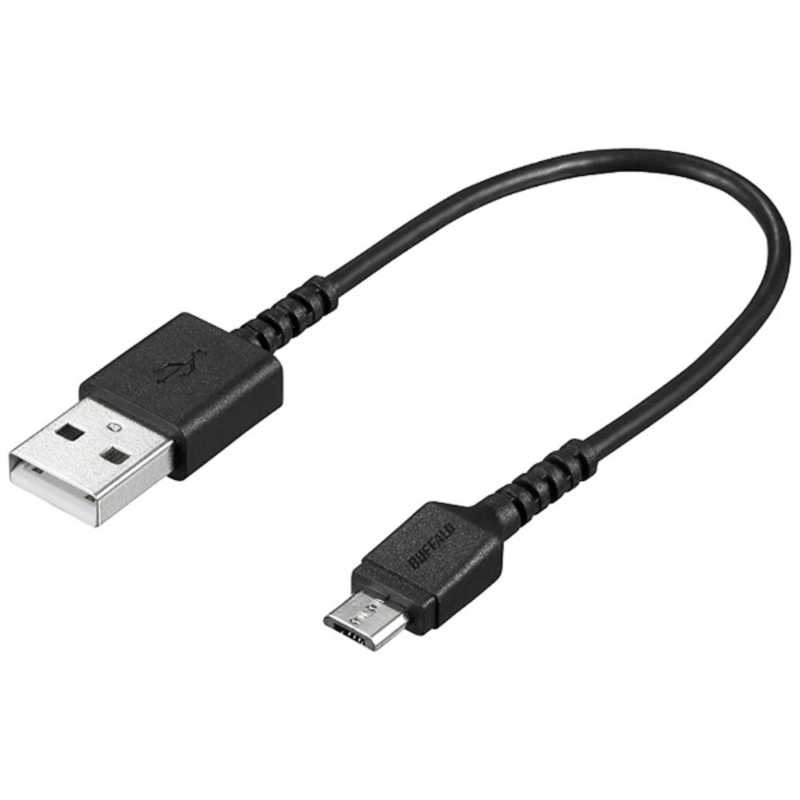 BUFFALO BUFFALO スマートフォン対応[micro USB] USB2.0ケーブル 充電･転送 2.4A BSMPCMB201BK [0.1m･ブラック] BSMPCMB201BK [0.1m･ブラック]