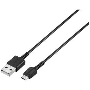 BUFFALO X}[gtHΉ[micro USB] USB2.0P[u [dE] 2.4A BSMPCMB215BK [1.5mEubN]