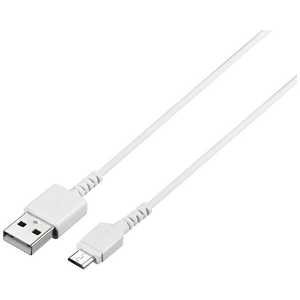 BUFFALO X}[gtHΉ[micro USB] USB2.0P[u [dE] 2.4A BSMPCMB215WH [1.5mEzCg]