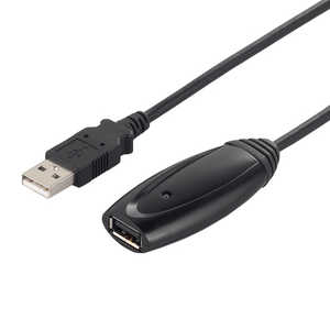BUFFALO USB2.0リピーターケーブル (A to A) 5m ブラック BCUAAR250BK
