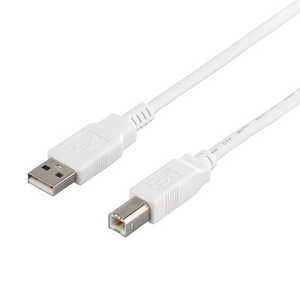 BUFFALO USB2.0ケーブル (A to B) ホワイト 0.7m BCUAB207WH BUFFALO USB2.0ケーブル (A to B) ホワイト 0.7m BCUAB207WH