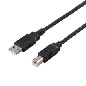 BUFFALO USB2.0ケーブル (A to B) ブラック 1.5m BCUAB215BK