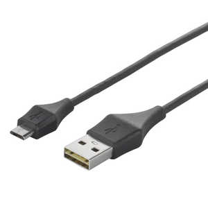 BUFFALO どっちもUSB2.0ケーブル (A to microB) 0.2m ブラック BCUAMBD202BK