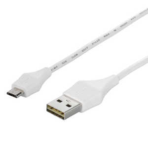 BUFFALO どっちもUSB2.0ケーブル (A to microB) 0.2m ホワイト BCUAMBD202WH