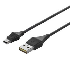 BUFFALO どっちもUSB2.0ケーブル A to miniB 0.5m ブラック BCUAMND205BK