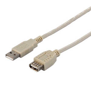 BUFFALO USB2.0延長ケーブル (A to A) 1.5m アイボリー BCUAA215IV