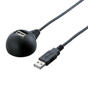 BUFFALO USB延長ケーブル スタンドタイプ 0.5m ブラック ブラック BCUC05EDBK