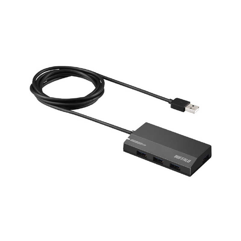 BUFFALO BUFFALO USB3.0 スタンダード 4ポートセルフパワーハブ ブラック BSH4A128U3BK ブラック [USB3.0対応 /4ポ－ト /セルフパワ－] BSH4A128U3BK ブラック [USB3.0対応 /4ポ－ト /セルフパワ－]