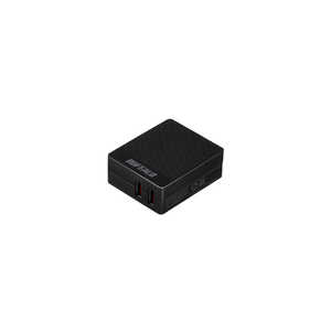 BUFFALO USB-ACチャージャー APS2.4A 2ポート BSMPA2418P2BK ブラック