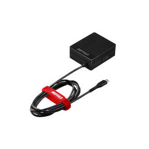 BUFFALO [micro USB]ケーブル一体型AC充電器 2.4A ケーブル BSMPA2418BC1BK