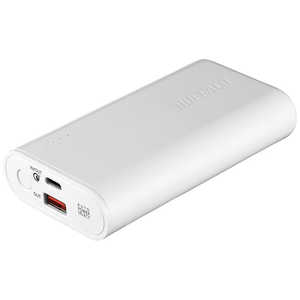 BUFFALO モバイルバッテリー ホワイト 10050mAh 2ポート USB-C 充電タイプ BSMPB10018C2WH