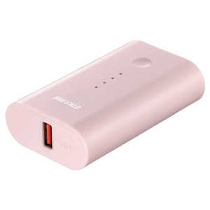 BUFFALO モバイルバッテリー 6700mAh 1ポート  BSMPB6728P1-PK ピンク