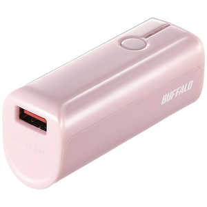 BUFFALO モバイルバッテリー[3350mAh/1ポート] ピンク BSMPB3318P1PK