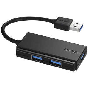 BUFFALO USB3.0 バスパワｰ 3ポｰト ハブ ブラック BSH3U108U3BK ブラック [USB3.0対応 /3ポ－ト /バスパワ－]