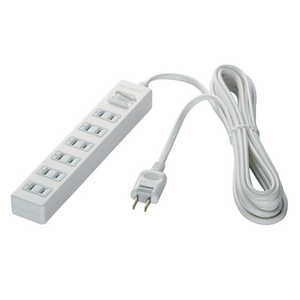 BUFFALO 2ピン式電源タップ 6個口 集中スイッチ 2m BCTAPPS2620WH ホワイト BUFFALO 2ピン式電源タップ 6個口 集中スイッチ 2m BCTAPPS2620WH ホワイト
