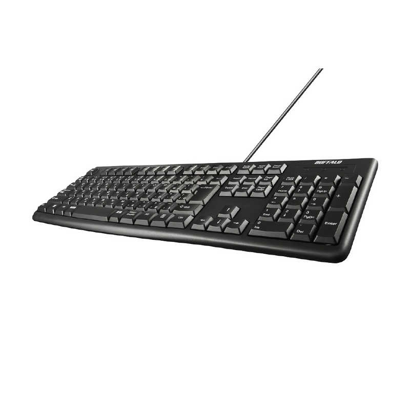 BUFFALO BUFFALO キーボード ［有線 /USB］ ブラック BSKBU100BK ブラック BSKBU100BK ブラック