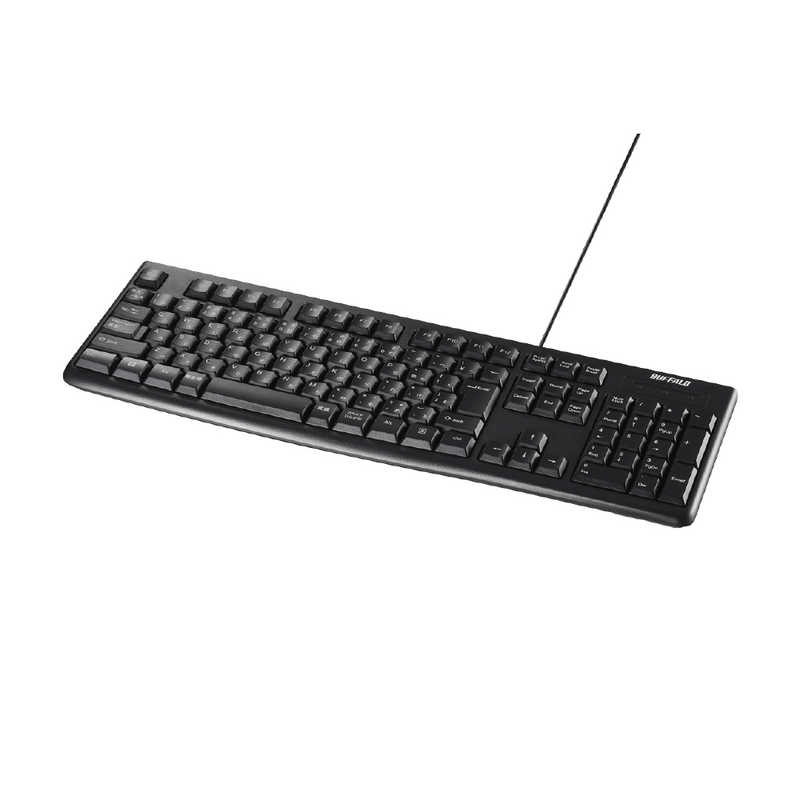 BUFFALO BUFFALO キーボード ［有線 /USB］ ブラック BSKBU100BK ブラック BSKBU100BK ブラック