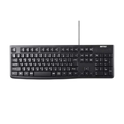 BUFFALO キーボード ［有線 /USB］ ブラック BSKBU100BK ブラック の
