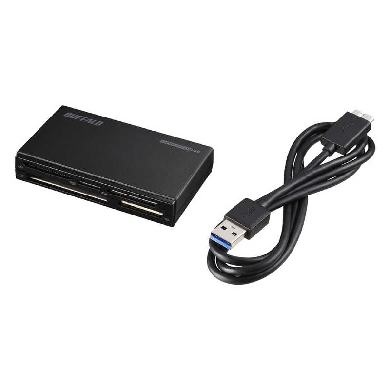 BUFFALO BUFFALO マルチカードリーダー ハイエンドモデル ブラック (USB3.0/2.0/1.1) BSCR508U3BK BSCR508U3BK