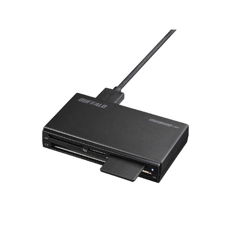 BUFFALO BUFFALO マルチカードリーダー ハイエンドモデル ブラック (USB3.0/2.0/1.1) BSCR508U3BK BSCR508U3BK