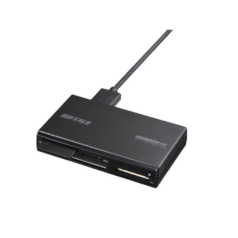 BUFFALO BUFFALO マルチカードリーダー UHS-II対応モデル ブラック (USB3.0/2.0/1.1) BSCR708U3BK BSCR708U3BK