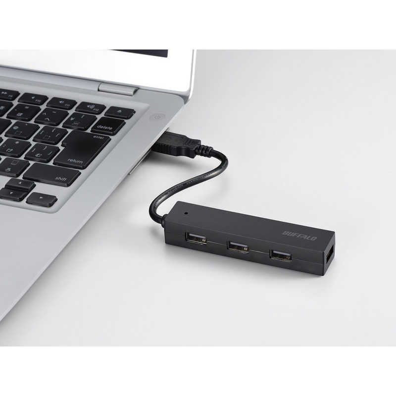 BUFFALO BUFFALO USB2.0バスパワーハブ 4ポートタイプ BSH4U050U2WH BSH4U050U2WH