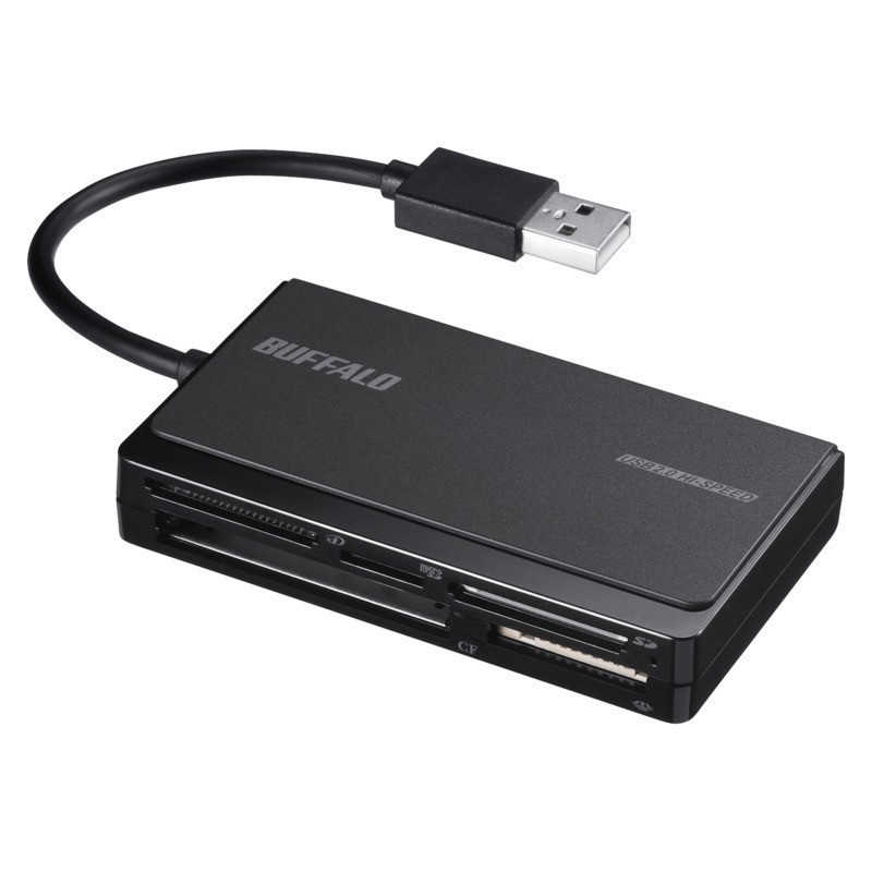 BUFFALO BUFFALO USB2.0 マルチカードリーダー UHS-I対応 (ブラック) BSCR508U2BK BSCR508U2BK