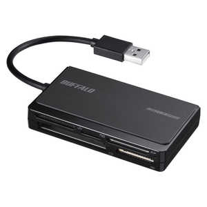 BUFFALO USB2.0 マルチカードリーダー UHS-I対応 (ブラック) BSCR508U2BK