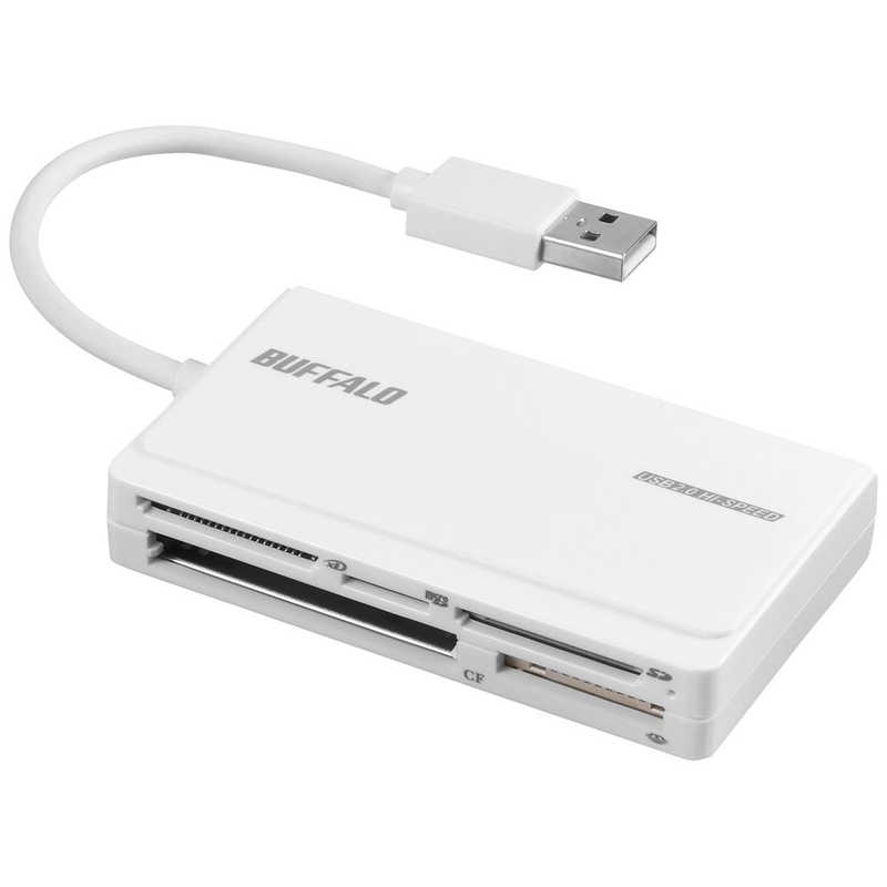 BUFFALO BUFFALO USB2.0 マルチカードリーダー UHS-I対応 (ホワイト) BSCR508U2WH BSCR508U2WH