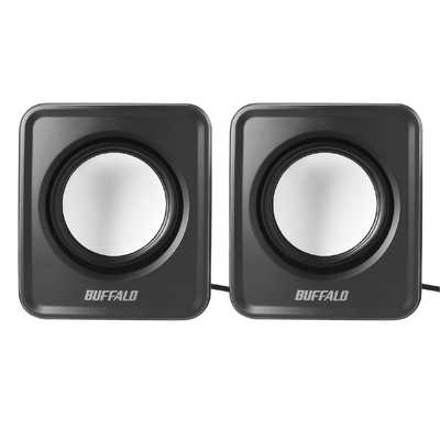 BUFFALO PC用スピーカー USB電源コンパクトサイズ BSSP108UBK