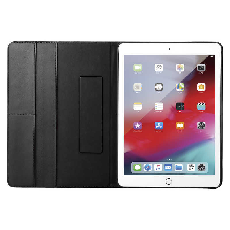 BUFFALO BUFFALO iPad10.2用2アングルレザーケース BSIPD19102CL2BK ブラック BSIPD19102CL2BK ブラック