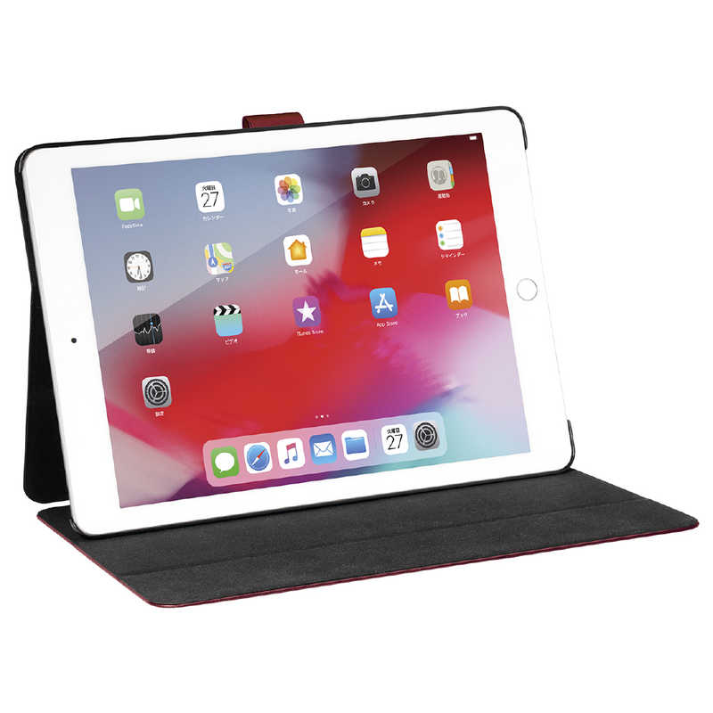BUFFALO BUFFALO iPad10.2用3アングルレザーケース BSIPD19102CL3RD レッド BSIPD19102CL3RD レッド