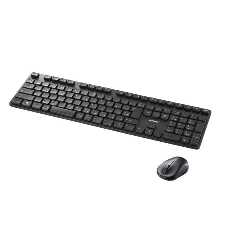BUFFALO BUFFALO キーボード・マウスセット ［ワイヤレス /USB］ ブラック BSKBW328SBK BSKBW328SBK