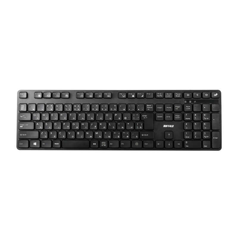 BUFFALO BUFFALO キーボード・マウスセット ［ワイヤレス /USB］ ブラック BSKBW328SBK BSKBW328SBK