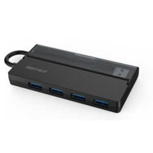 BUFFALO USB 3.2(Gen1)Type-A Хѥϥ 4ݡȥ ֥ͥǼդ FLEXUS ֥å [USB3.1б/4ݡ/Хѥ] BSH4U138U3BK