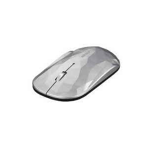 BUFFALO マウス FLEXUS ジオメトリー シルバー [BlueLED /3ボタン /Bluetooth /無線(ワイヤレス)] BSMBB330GSV