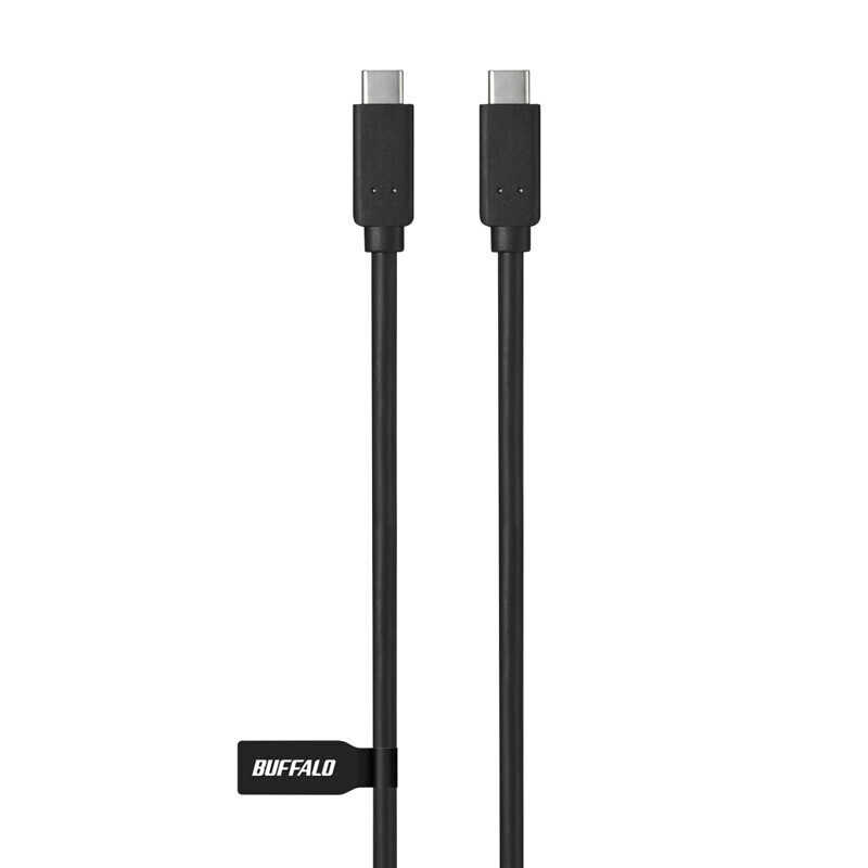BUFFALO BUFFALO USB-C ⇔ USB-Cケーブル [映像 /充電 /転送 /0.8m /USB Power Delivery /100W /USB4] ブラック BSUCC4P5A08BK BSUCC4P5A08BK
