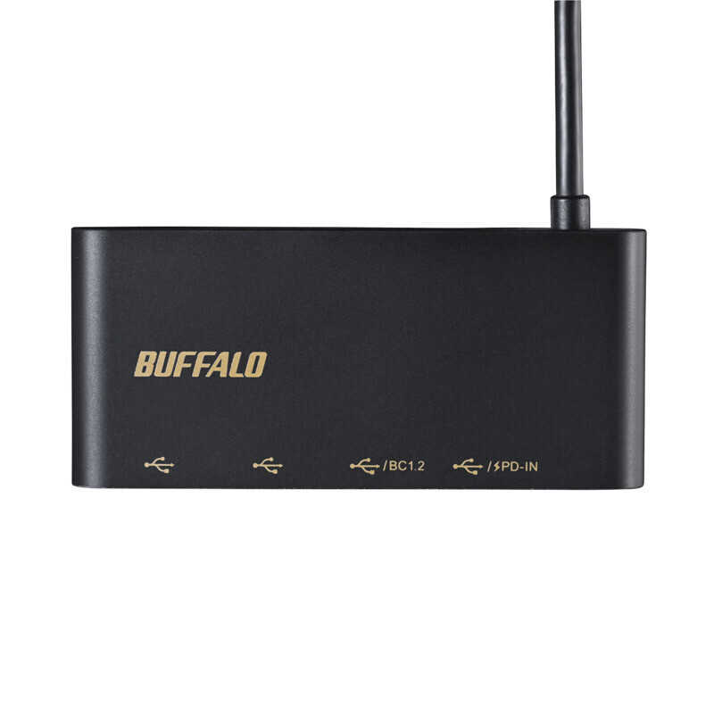 BUFFALO BUFFALO USB3.2Gen2バスパワー4ポートＰD対応ハブ ブラック [バスパワー /4ポート /USB 3.2 Gen2対応 /USB Power Delivery対応] BSH4U500C1PBK BSH4U500C1PBK