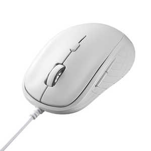 BUFFALO 有線 BlueLED 5ボタン マウス ホワイト ［BlueLED /有線 /5ボタン /USB］ BSMBU310WH
