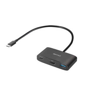 BUFFALO USBϥ ֥åΥХѥ /3ݡ /USB 3.2 Gen1б /USB Power Deliveryб BSH3U330C1PBK